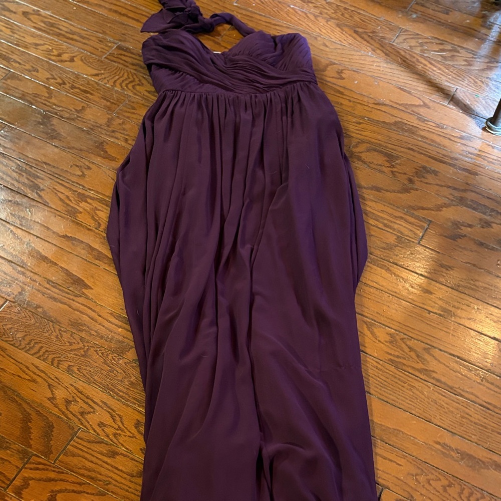 Jenny Yoo Plum Size 12  Maxi Gown ❤️